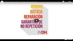 Verdad, justicia, reparación, garantías de no repetición, INDH.