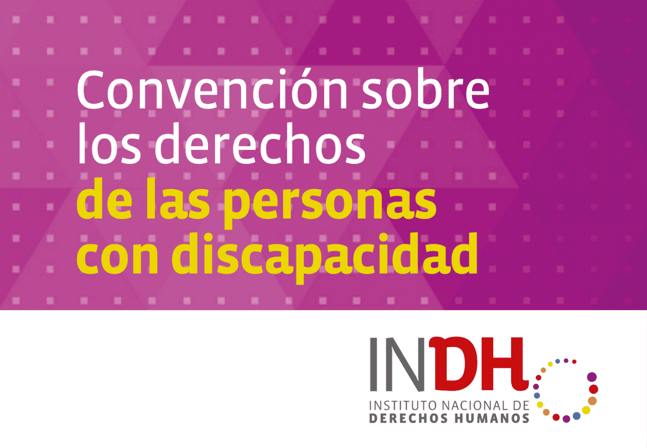 Convención sobre los derechos de las personas con discapacidad, logo del INDH.